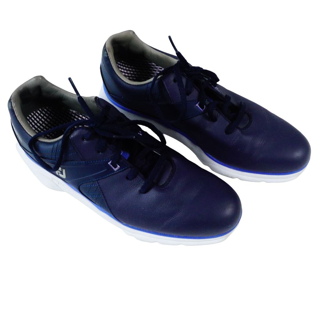 FootJoy ProISL Navy Blue Leather Spikless Golf Shoes 53812 Mens 8M